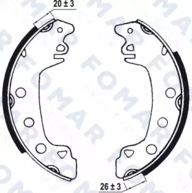 Комлект тормозных накладок FOMAR Friction FO 0426